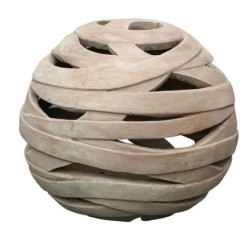 Boule ajourée terre cuite Ø 34 cm – Déco jardin authentique | POTTERIE