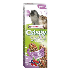 Stick aux fruits des bois pour lapin et chinchilla 2 pièces
