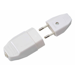 Set fiche et fiche femelle 2,5A blanc PROFILE – Connexion fiable | PROFILE