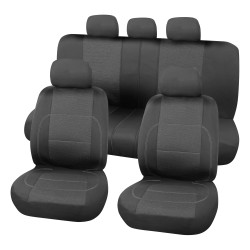 Housses Siège Noir 9 pcs CARPOINT – Protection Intérieure | CARPOINT