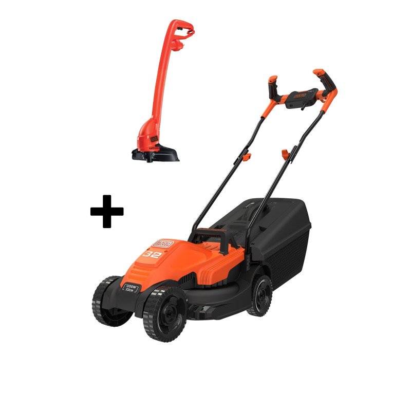 Pack tondeuse électrique 1400 W et coupe-bordure 250 W BLACK+DECKER