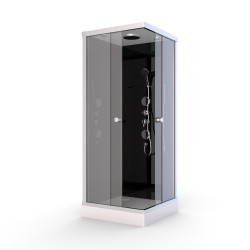 Cabine de douche Black 2 - Douche Simple | AURLANE