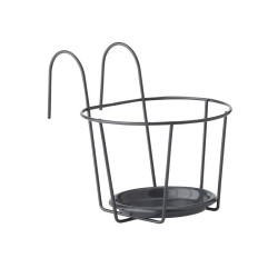 Support balcon pour pot de fleurs Ø 17 cm