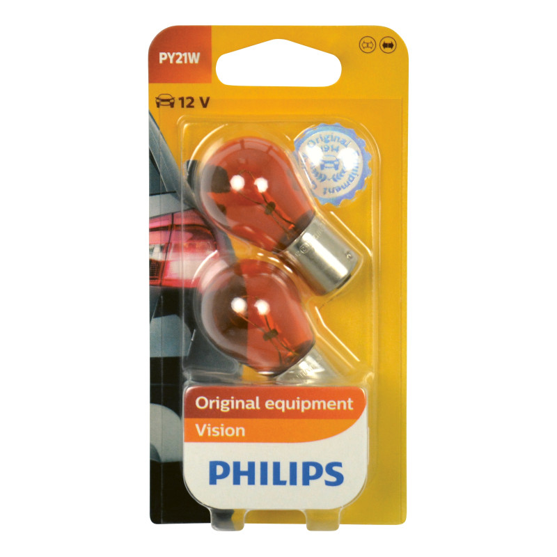 Ampoule PY21W Vision 21W – Éclairage Auto | PHILIPS
 Ampoule PY21W Vision 21W – Éclairage Auto | PHILIPS