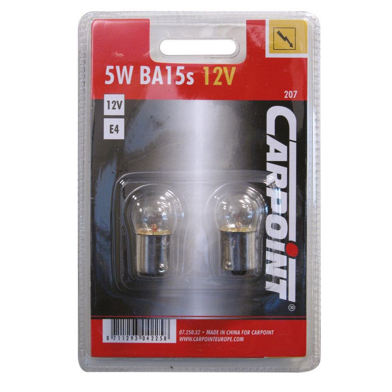 Ampoule BA15s 5W 2 pièces – Éclairage Fiable | CARPOINT