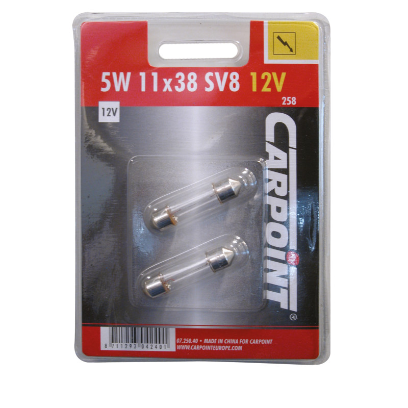 Ampoule C5W SV8 2 pièces – Éclairage Auto Fiable | CARPOINT