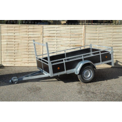 Remorque Custafer 200x125cm Métal Bois Simple Essieu | CUSTAFER