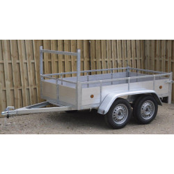 Remorque double essieux alu 225x132 | CUSTAFER