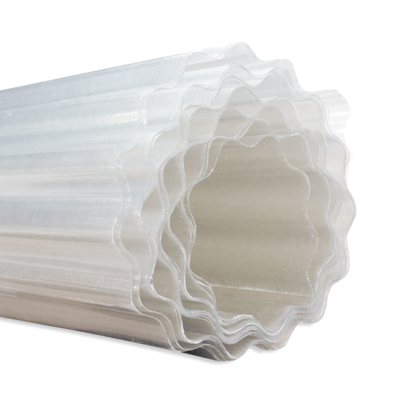 Polycarbonate et polyester ondulé pour toiture
