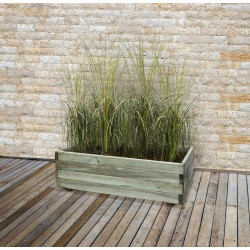 Bac à fleurs rectangulaire Eco 80x40x27cm – Jardin Durable | SOLID