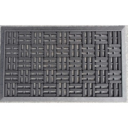 Paillasson en caoutchoux Damier 45 x 75 cm ADVOTEX