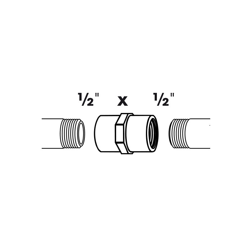 Manchon fileté 1/2 UBBINK – Connexion Bassin | UBBINK
 Manchon fileté 1/2 UBBINK – Connexion Bassin | UBBINK