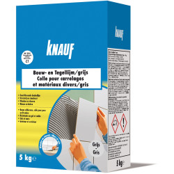 Colle Carrelage KNAUF Grise 5kg – Adhérence Forte | KNAUF