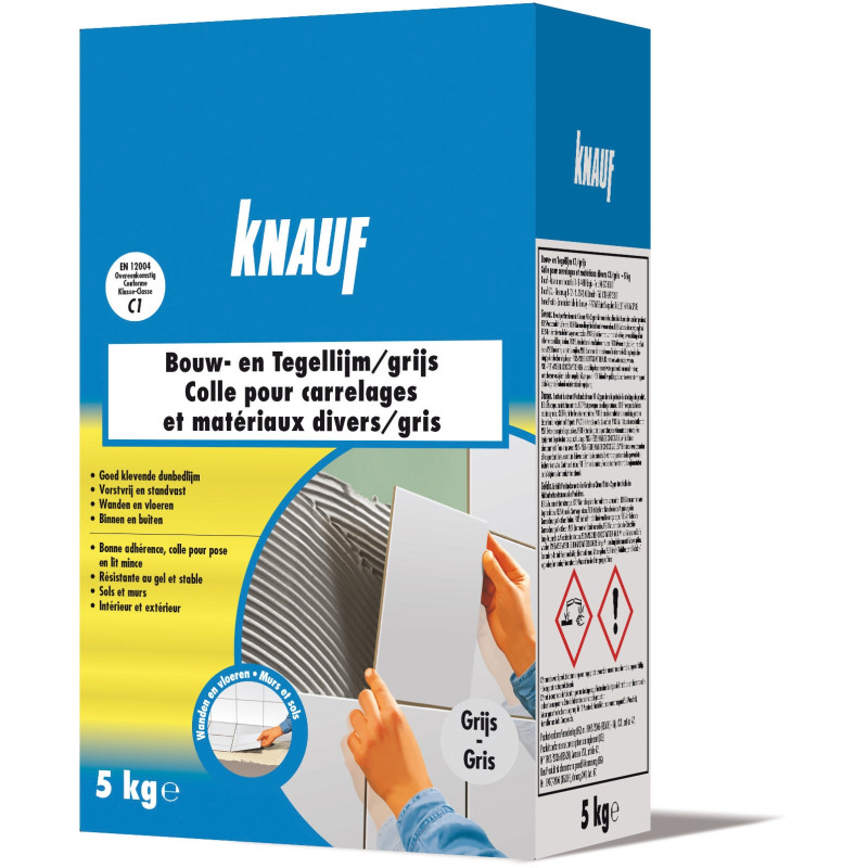 Colle pour carrelages et matériaux divers grise 5 kg KNAUF