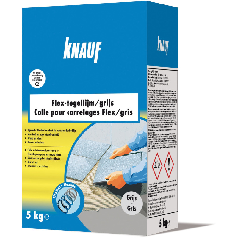 Colle pour carrelage Flex grise 5 kg KNAUF