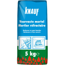 Mortier Réfractaire 5kg KNAUF – Résistance Chaleur | KNAUF