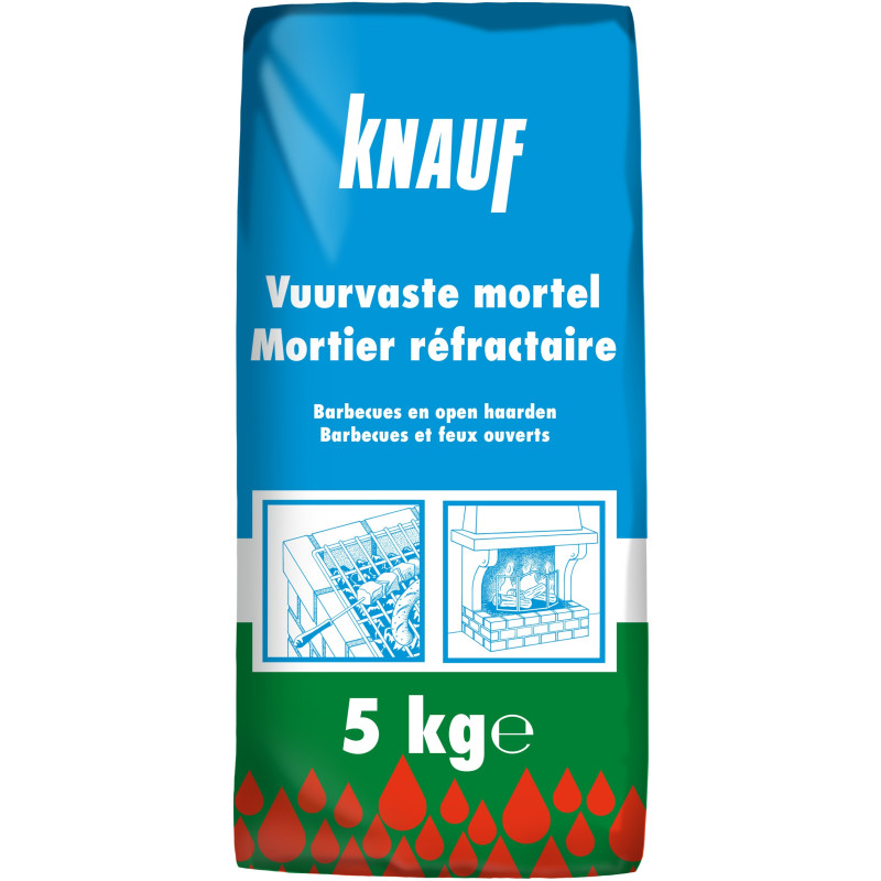 Mortier réfractaire 5 kg KNAUF