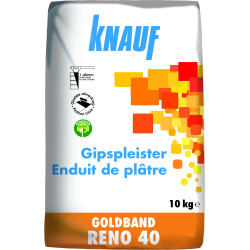 Enduit de plâtre Goldband RENO 40 10 kg KNAUF