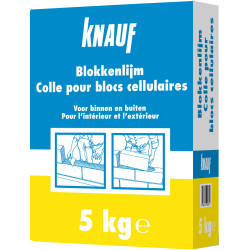 Colle pour blocs cellulaires 5kg KNAUF – Pose facile | KNAUF