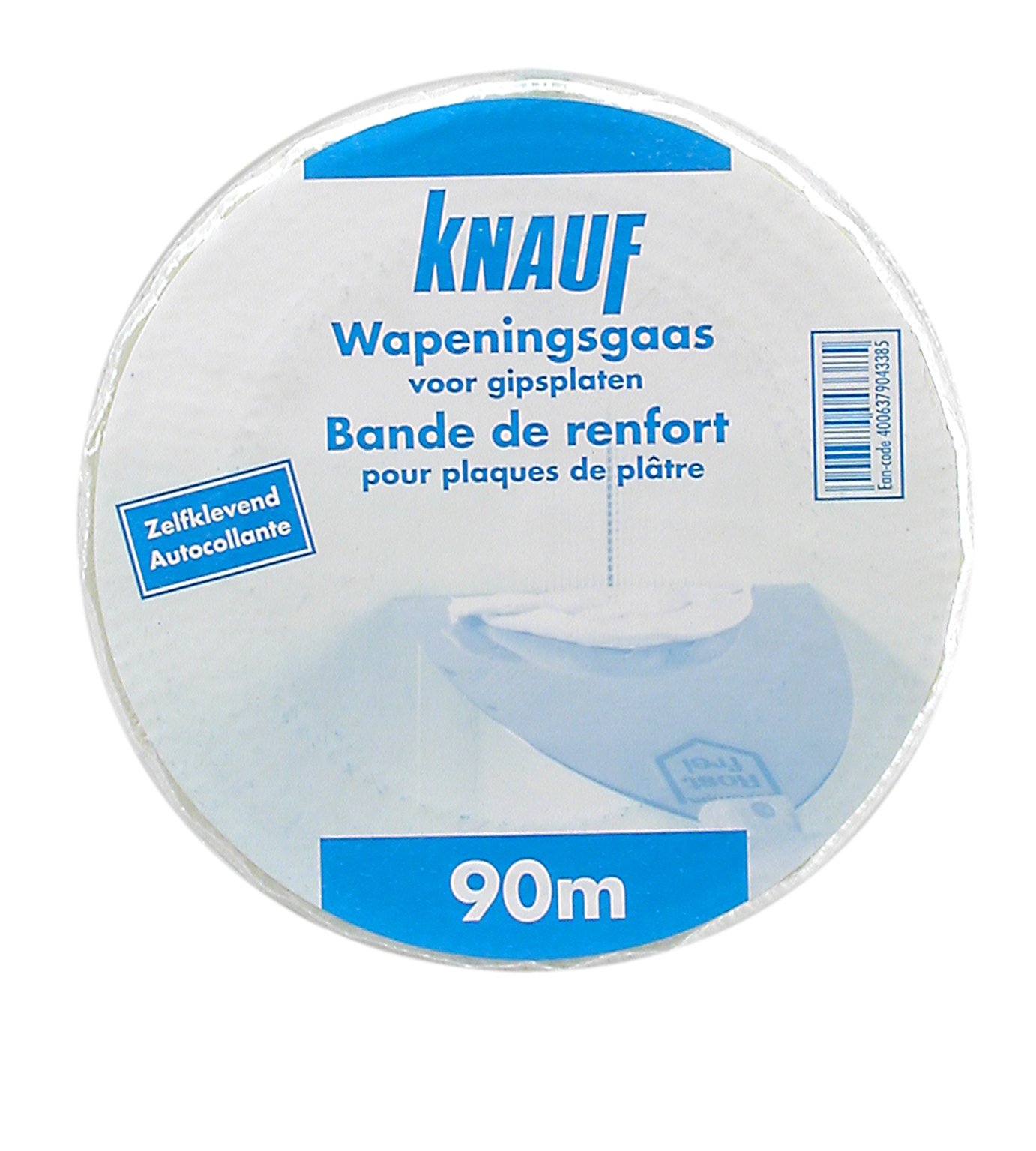 Bande à joint autocollante en fibre de verre pour plaques de plâtre - Pose  facile et rapide - Fibatape (90m ou 153m)