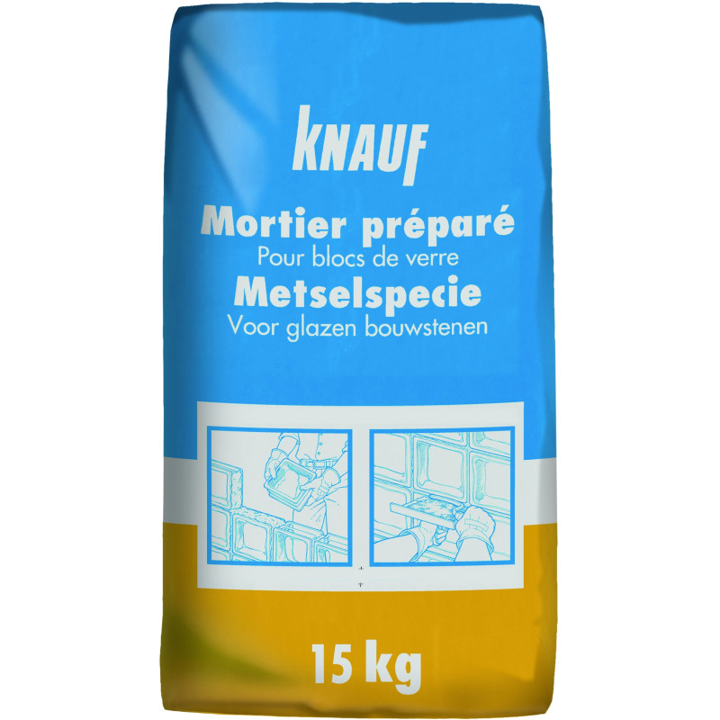 Mortier préparé pour blocs de verre 15 kg KNAUF