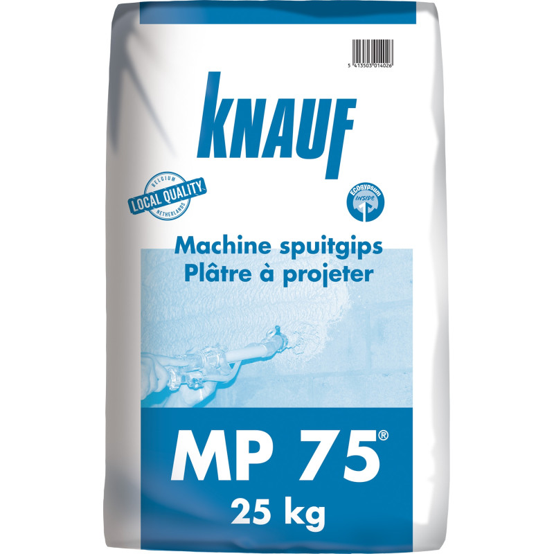 Plâtre à projeter MP75 25 kg KNAUF