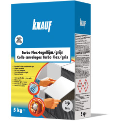 Colle Carrelage Turbo-Flex 5kg KNAUF – Pose Facile | KNAUF