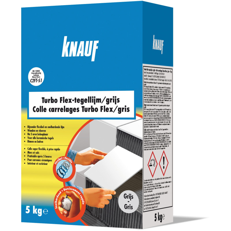 Colle pour carrelage Turbo-Flex 5 kg KNAUF