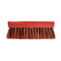 Tête de balai de rue bahia/pvc rouge court 30 cm