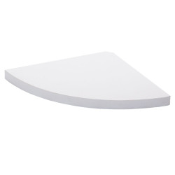 Tablette de coin blanche 23,5x23,5cm – Rangement Pratique | PRACTO HOME