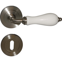 Poignée Porcelaine Rosace – Élégance & Entrée Sécurisée | LINEA BERTOMANI