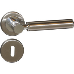 Poignée de porte nickelée – Kit 2 pièces | LINEA BERTOMANI Poignée de porte nickelée – Kit 2 pièces | LINEA BERTOMANI