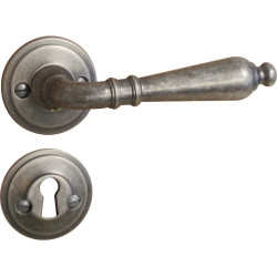 Poignée de porte fer sur rosace – Lot 2 pièces élégant | LINEA BERTOMANI