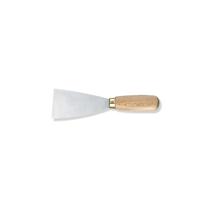Couteau de peintre à lame rigide avec manche en bois 80 mm