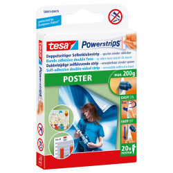 Bande adhésive double face poster Powerstrips TESA