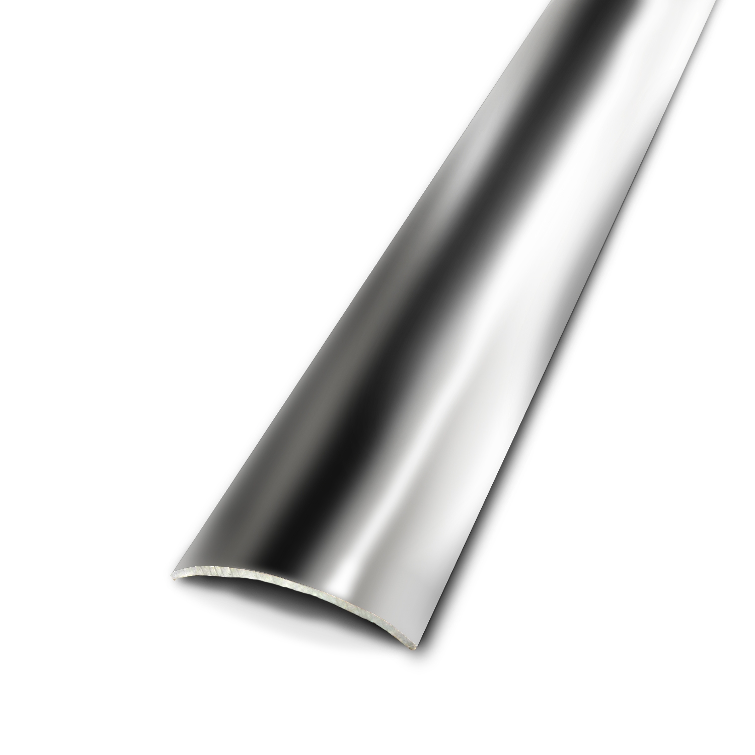 Barre de seuil plate adhésive métal hêtre revêtu 83 x 3 cm