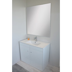 Ensemble salle de bain Abby blanc 100cm – Design & Pratique | AYOR BATHROOM