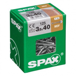 Vis MDF 3,5 x 40 mm 125 pièces SPAX