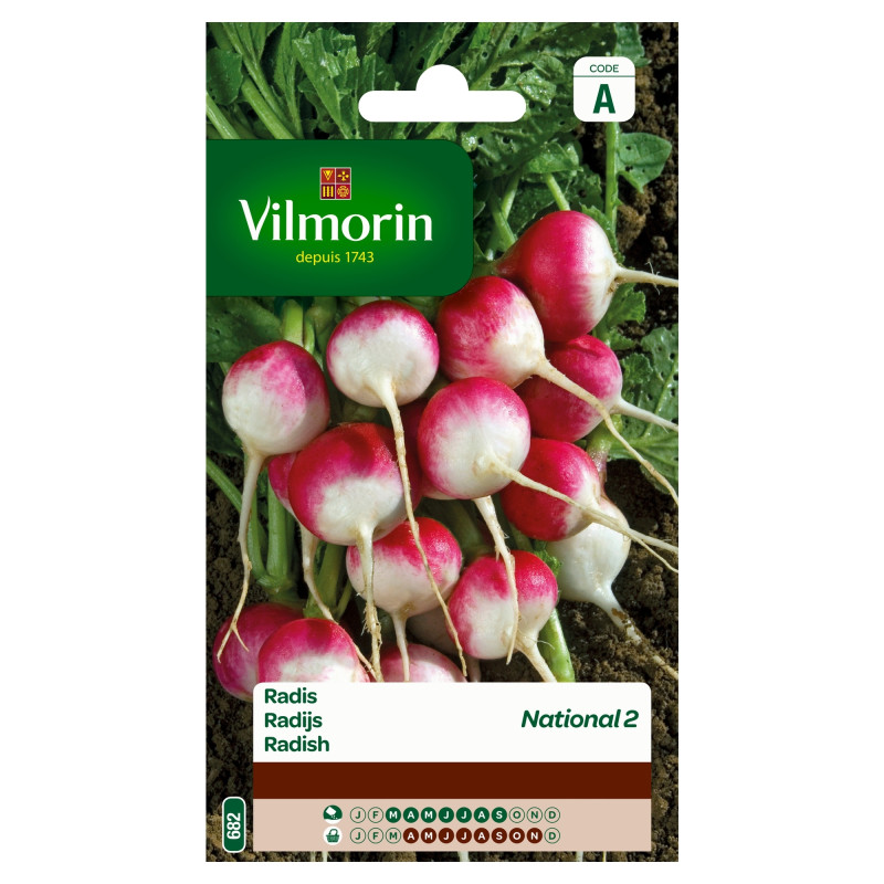 Semences de radis National 2 10 g VILMORIN