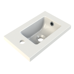 Plan de toilette polybéton Malia 40 cm ALLIBERT