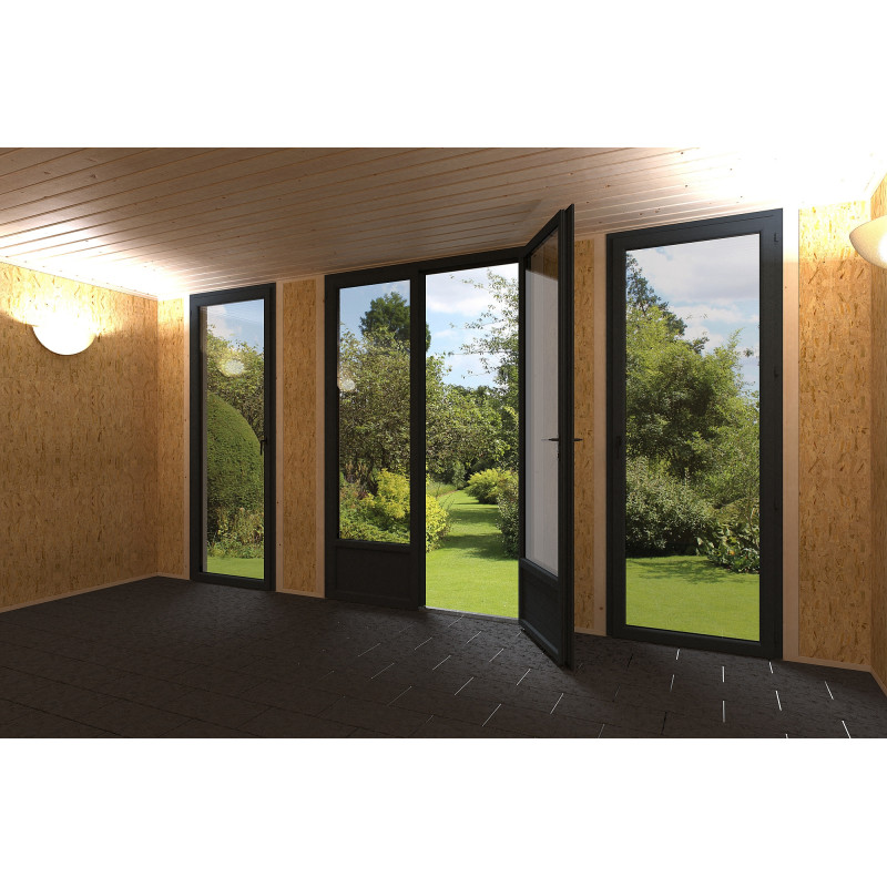 Abri de jardin en bois Décor Home 4,8 x 3,48 m | DÉCOR ET JARDIN
