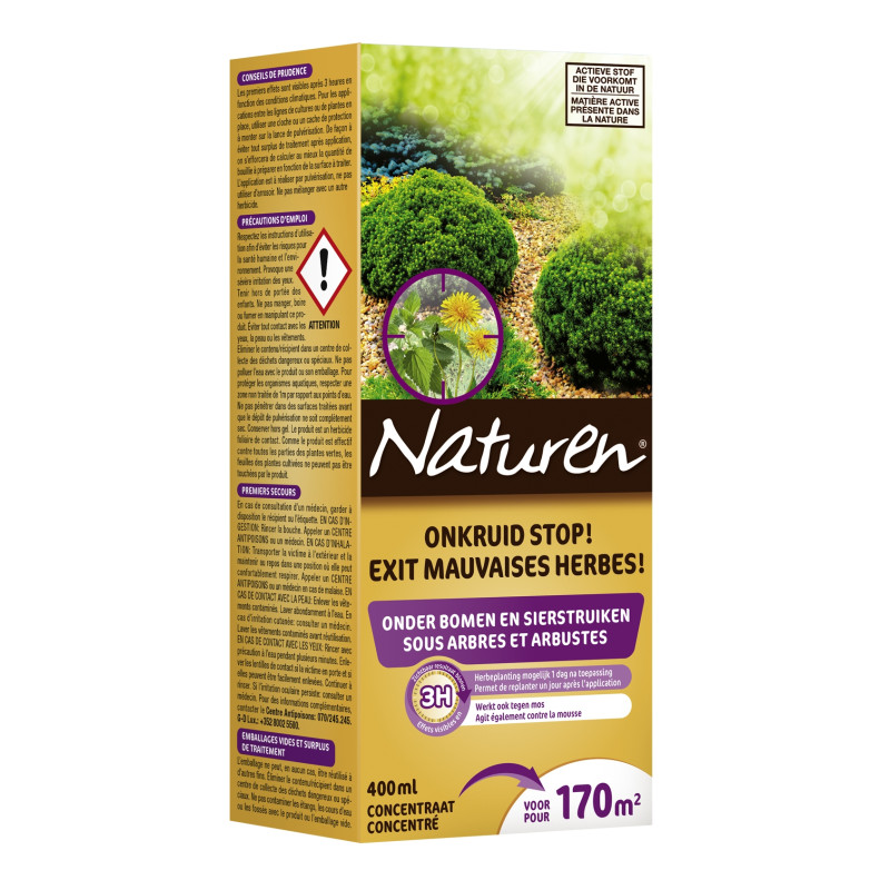 Herbicide Exit Mauvaises Herbes pour arbres et arbustes concentré 0,4 L NATUREN