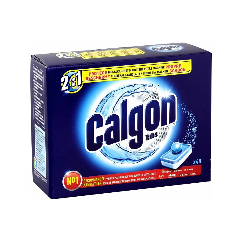 Anticalcaire lave-linge Calgon 2en1 48 tablettes