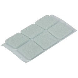 Patin feutre adhésif blanc 19x19mm – Protège vos sols | SAM