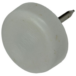 Patin PVC à clouer blanc Ø 19mm – Lot de 12 pièces | SAM Patin PVC à clouer blanc Ø 19mm – Lot de 12 pièces | SAM