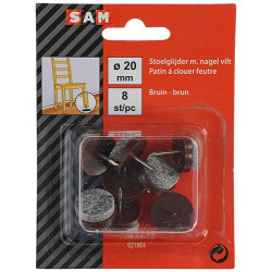 Patin feutre à clouer Ø 20mm – Protège vos sols | SAM Patin feutre à clouer Ø 20mm – Protège vos sols | SAM