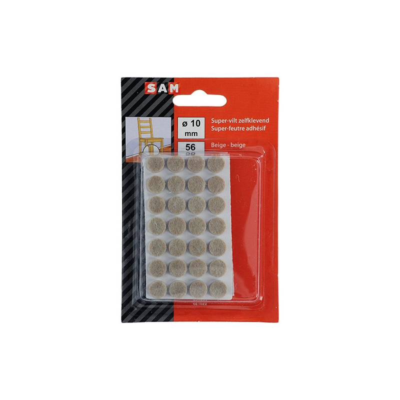 Super-feutre adhésif Ø 10 mm – Protège vos sols | SAM