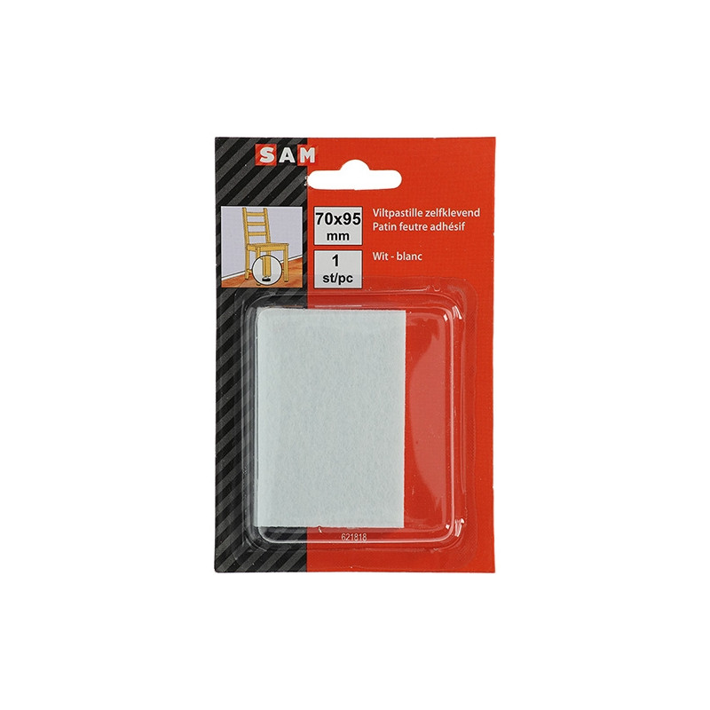 Patin feutre adhésif 70x95mm – Protège vos sols | SAM