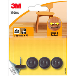 Patin glisseur à clouer 19mm – Protection meubles | 3M

