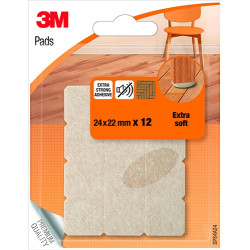 Patin feutre adhésif 24x22mm – Protège vos sols | 3M

